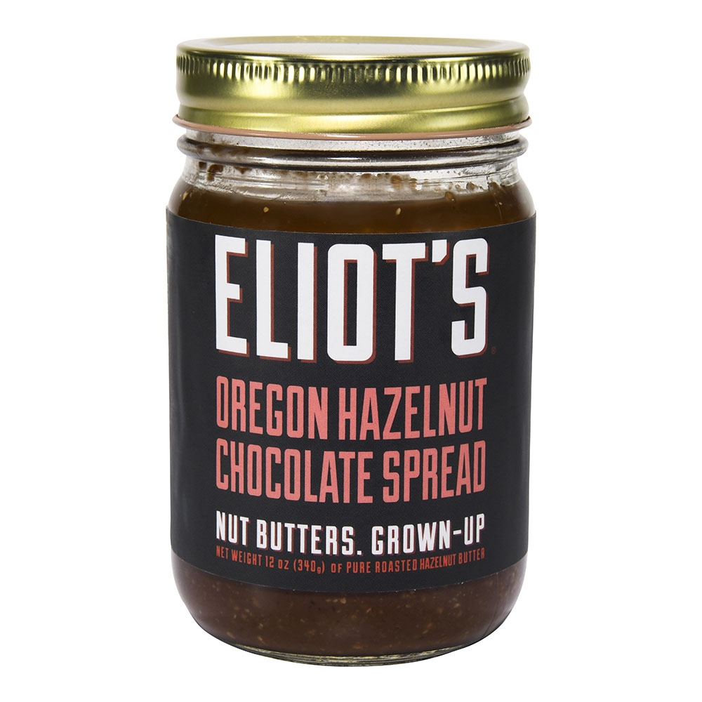 Picture of Eliots Nut Butters 235830 12 oz Jar Oregon Hazelnut Chocolate Spread