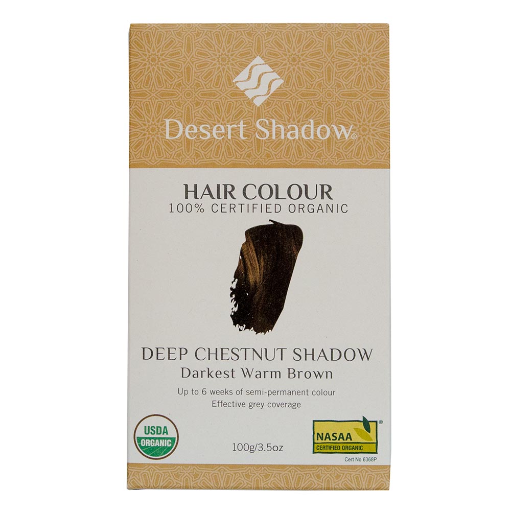 Picture of Desert Shadow 235785 3.5 oz Organic Hair Color - Deep Chestnut Shadow & Dark Warm Brown