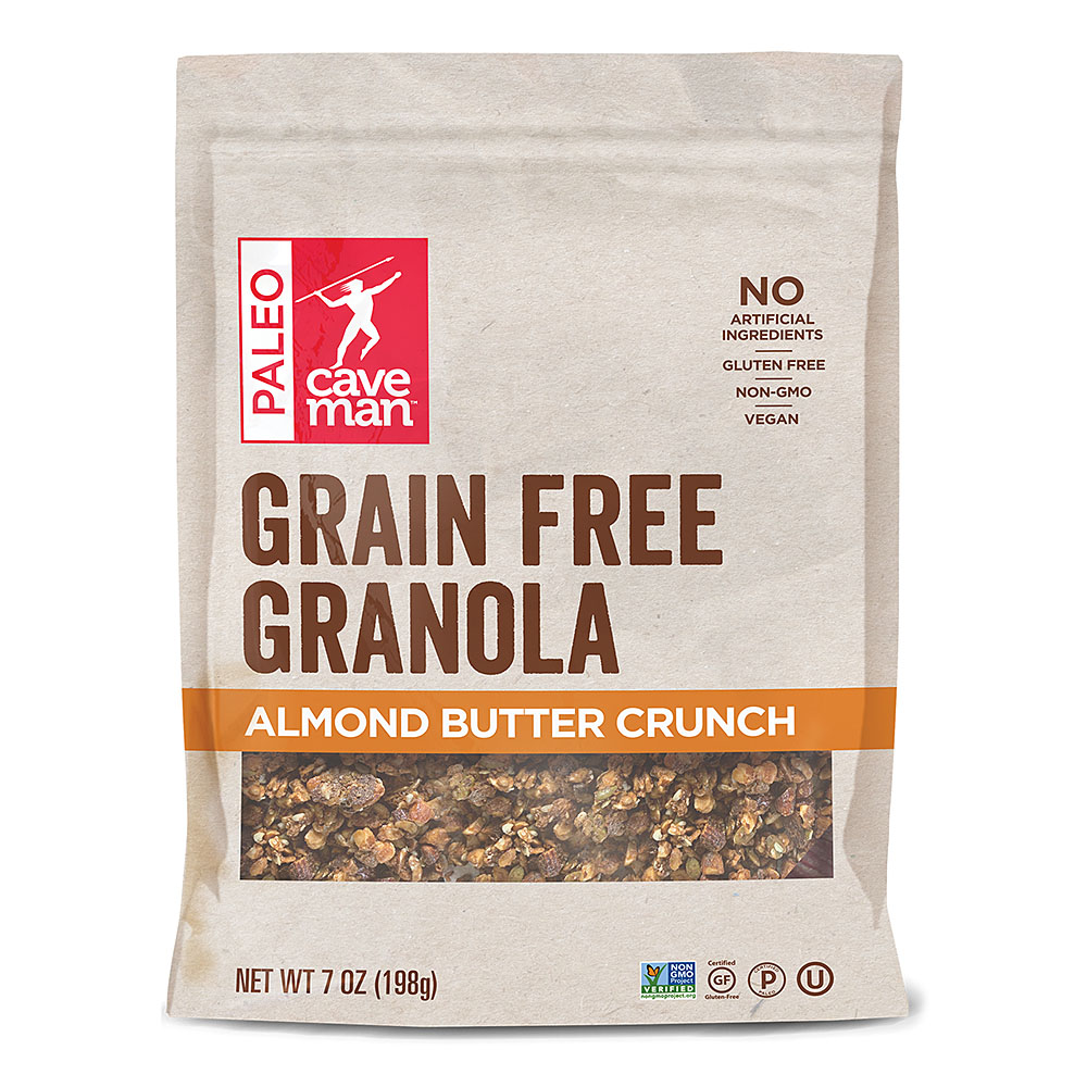Picture of Caveman Foods 236023 7 oz Grain Free Almond Butter Granola Crunch