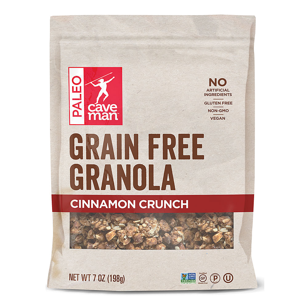 Picture of Caveman Foods 236024 7 oz Grain Free Cinnamon Granola Crunch