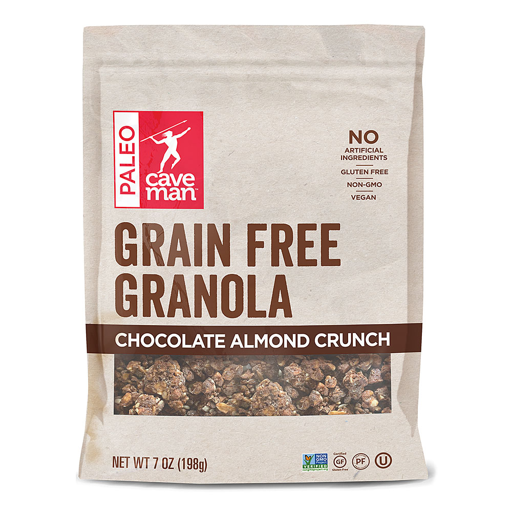 Picture of Caveman Foods 236025 7 oz Grain Free Chocolate Almond Granola Crunch