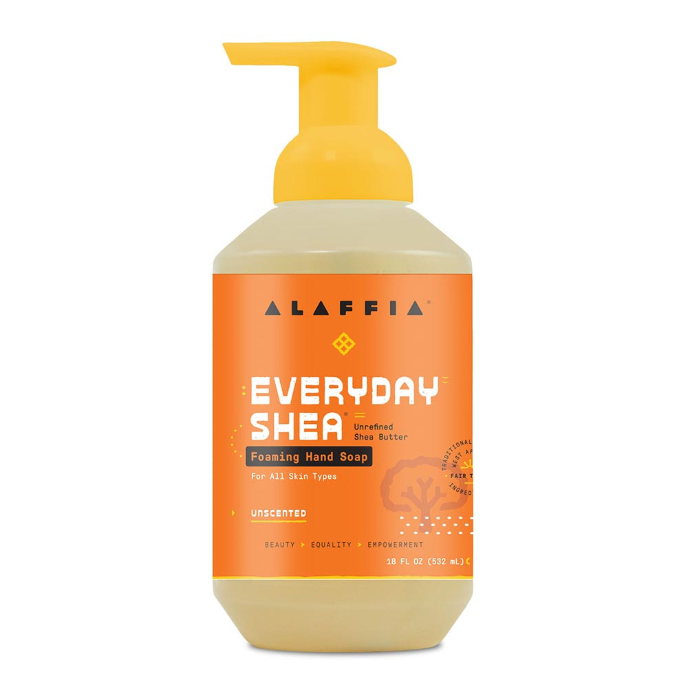 Picture of Alaffia 236162 18 fl oz Body Shea Foaming Unscented Hand Soap