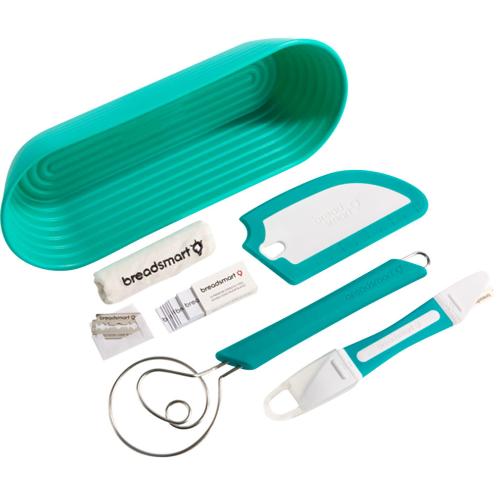 Picture of Breadsmart 236666 Baking Essentials Bread Making Kit, Teal - 5 Piece