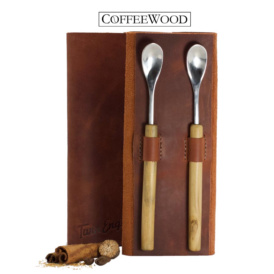 Picture of Organic India 237813 Origin Creations Long Handle Mug Spoons with Coffeewood Handle&#44; 2 Count