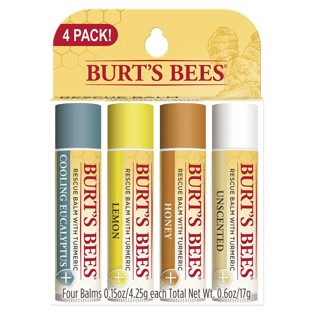 Picture of Burts Bees 237160 Lip Balm Rescue, Pack of 4