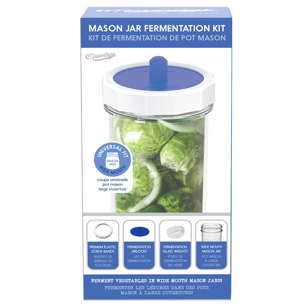 Picture of Masontops 237520 Fermentation Kit with Jar, Blue
