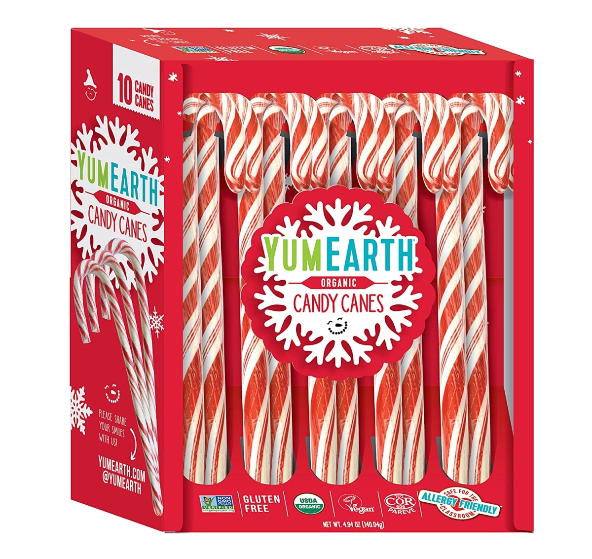 Picture of YumEarth 237866 Holiday Organic Candy Canes&#44; 10 Count