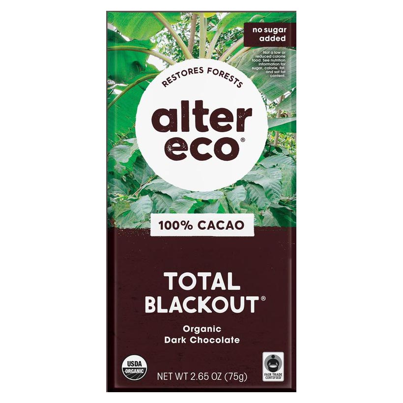 Picture of Alter Eco 237871 2.65 oz Total Blackout Organic Chocolate Bar
