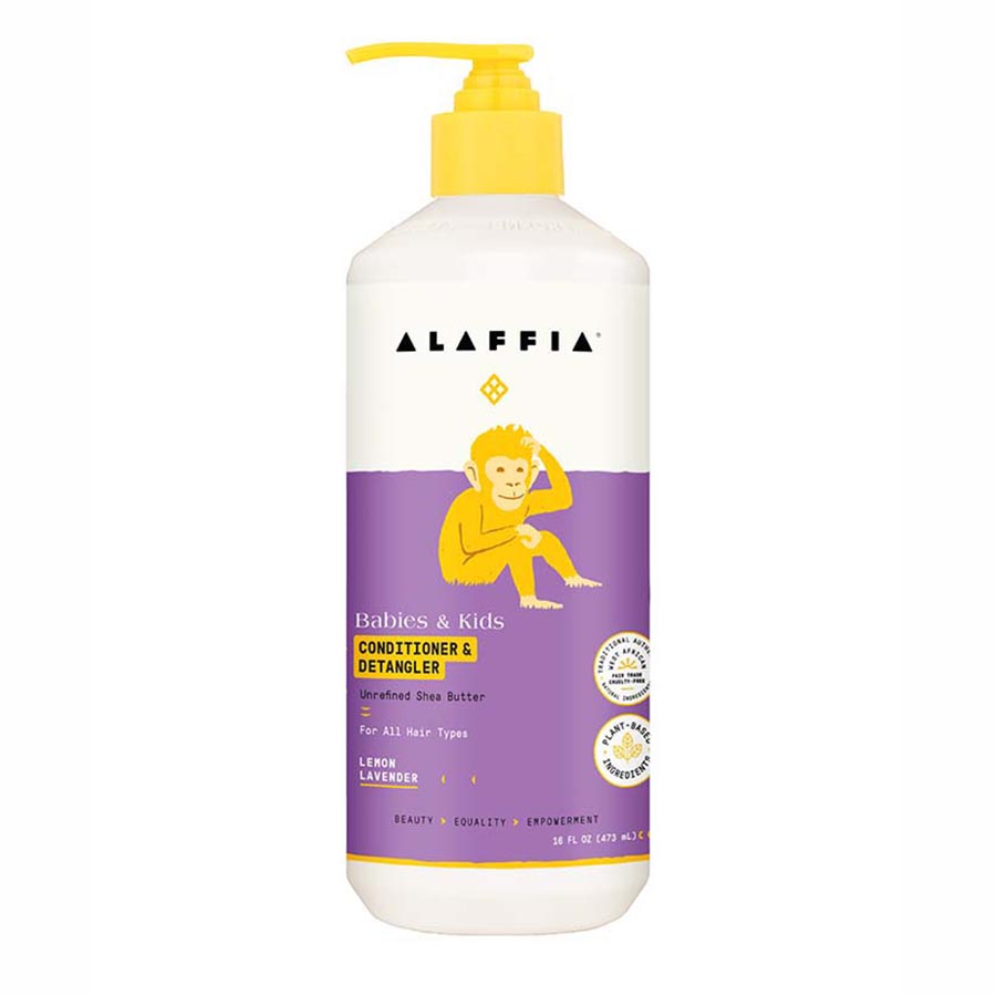 Picture of Alaffia 237956 16 oz Lemon & Lavendar Kids Conditioner & Detangler