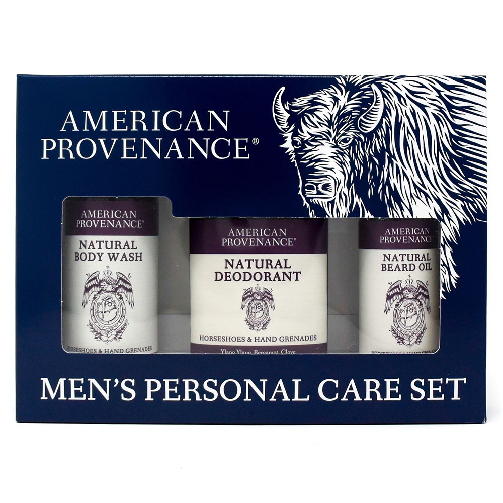Picture of American Provenance 237416 Horseshoes & Hand Grenades Beard Gift Set&#44; 3 Piece