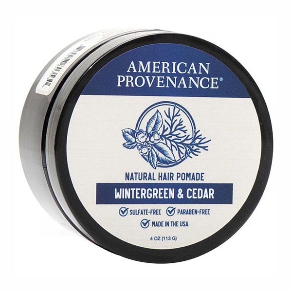 Picture of American Provenance 237933 4 oz Wintergreen & Cedar Natural Hair Pomade