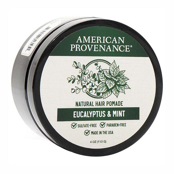 Picture of American Provenance 237935 4 oz Peppermint & Eucalyptus Natural Hair Pomade