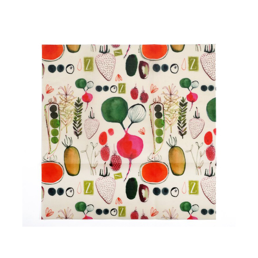 Picture of Z Wraps 236945 8 x 8 in. Beeswax Wrap&#44; Small - Farmers Market Print