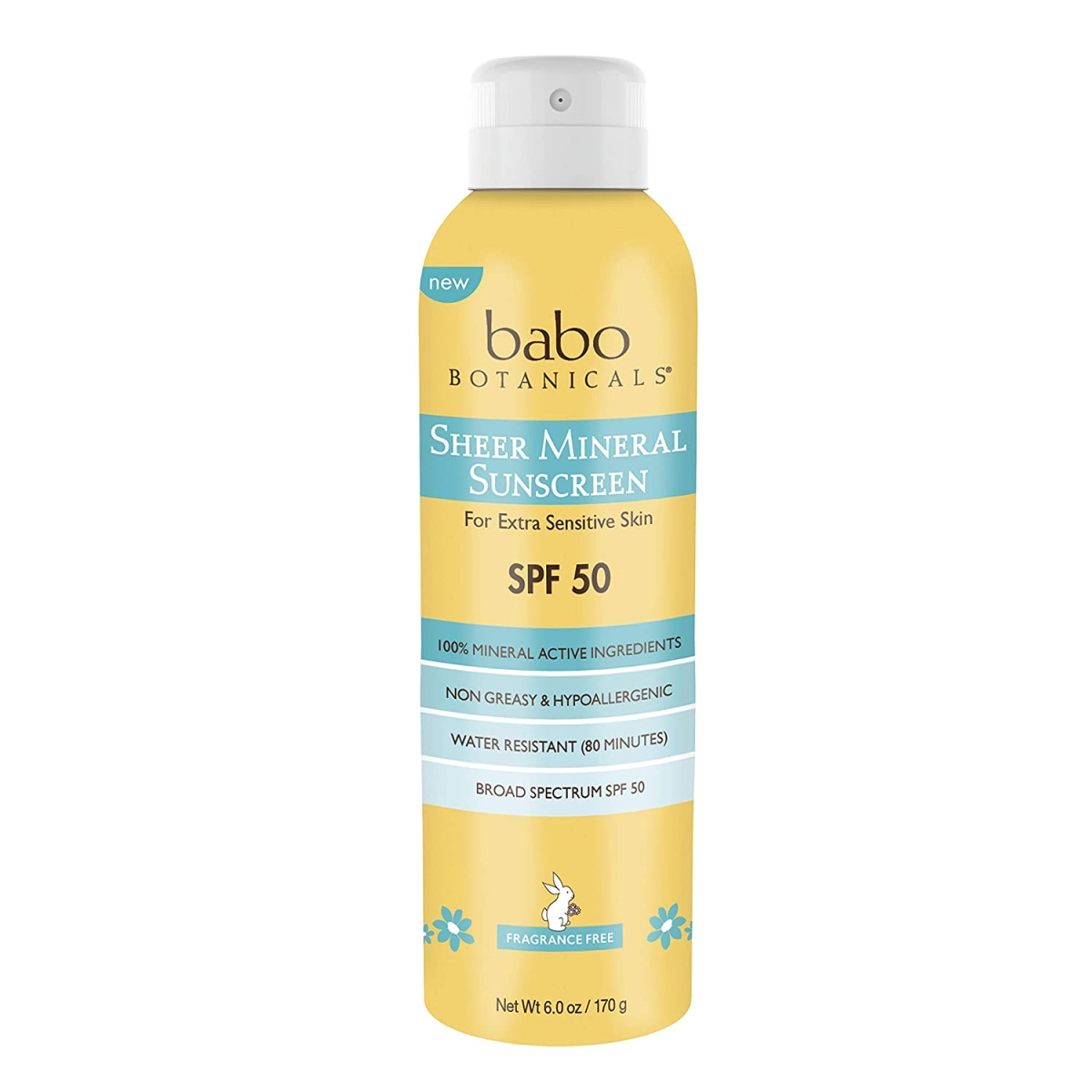 Picture of Babo Botanicals 238030 6 oz Sheer Mineral Sunscreen Spray with SPF50