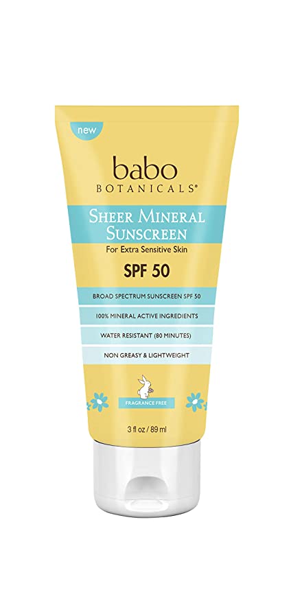 Picture of Babo Botanicals 238029 3 oz Sheer Mineral Sunscreen Lotion with SPF50