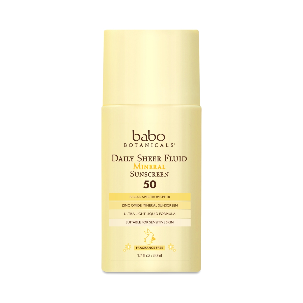 Picture of Babo Botanicals 238031 1.7 oz Daily Sheer Fluid Mineral Sunscreen with SPF 50