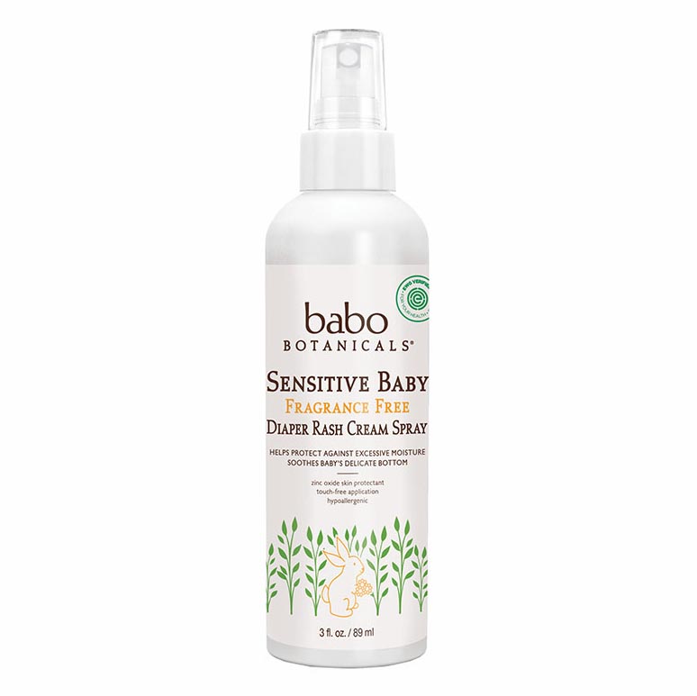 Picture of Babo Botanicals 238035 3 oz Sensitive Baby Fragrance Free Diaper Spray