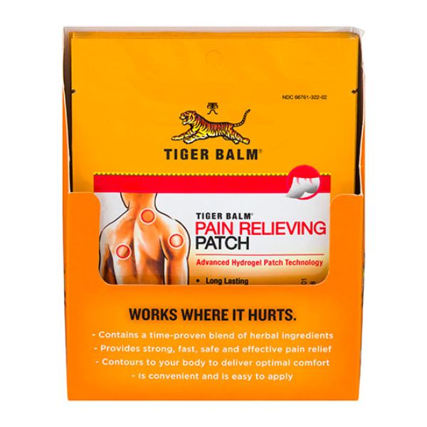 Picture of Tiger Balm 231954 4 x 2.75 in. Pain Relieving Patch, Pack of 12