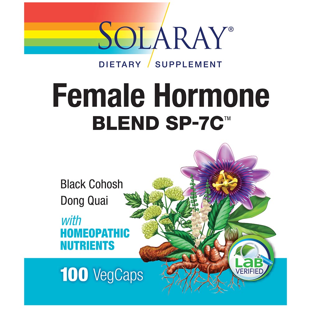 Picture of Solaray 234961 Female Hormone Blend SP-7 Capsules, 100 Count