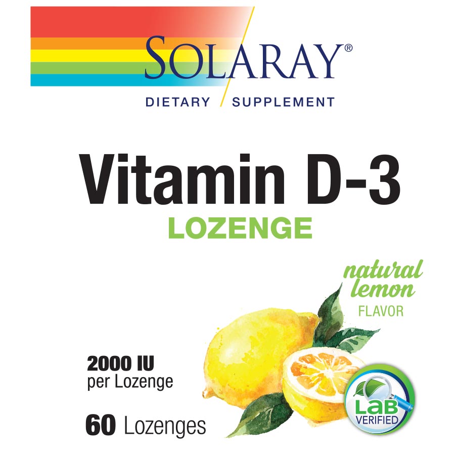 Picture of Solaray 234952 Vitamin D-3 Dietary Supplement, 60 Count