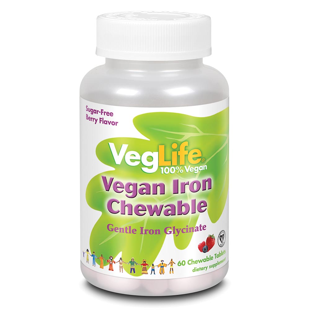 Picture of VegeLife 236493 18 mg Iron Chewable Tablets&#44; 60 Count