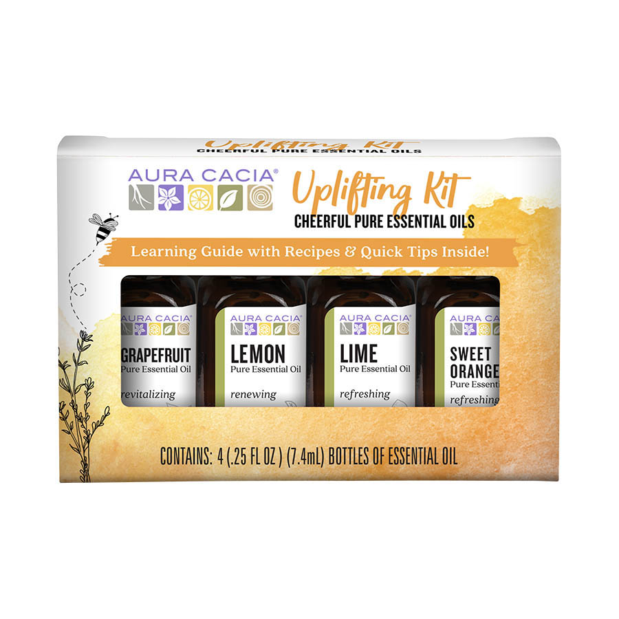 Picture of Aura Cacia 199109 0.25 oz Uplifting Kit Essential Oils&#44; Pack of 4