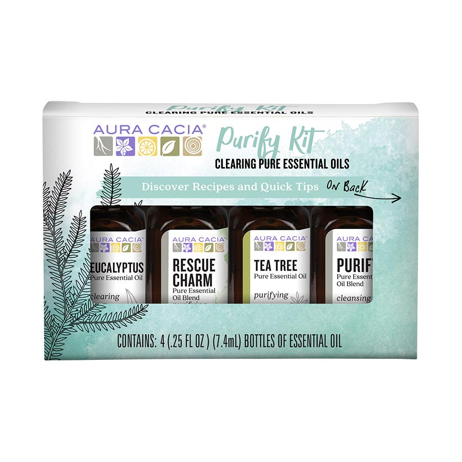 Picture of Aura Cacia 199113 4 oz Purify Essential Oil Kit