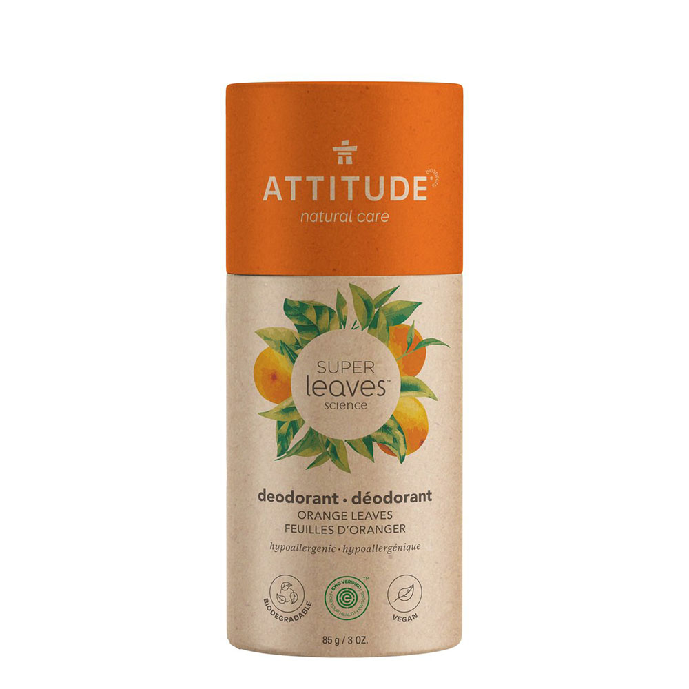 Picture of Attitude 237083 3 oz Plastic-Free Orange Leaves Deodorant