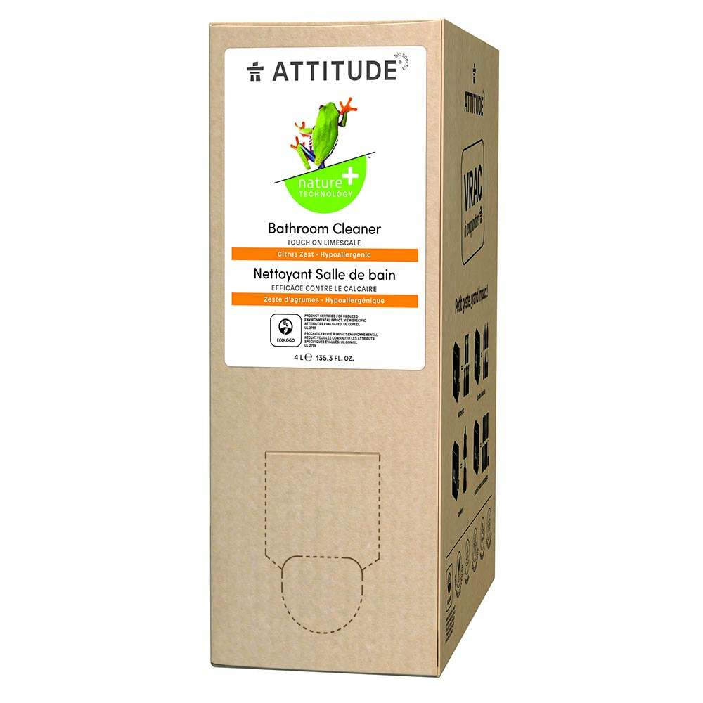 Picture of Attitude 236640 3 oz Bulk To Go Citrus Zest Household Bathroom Cleaner