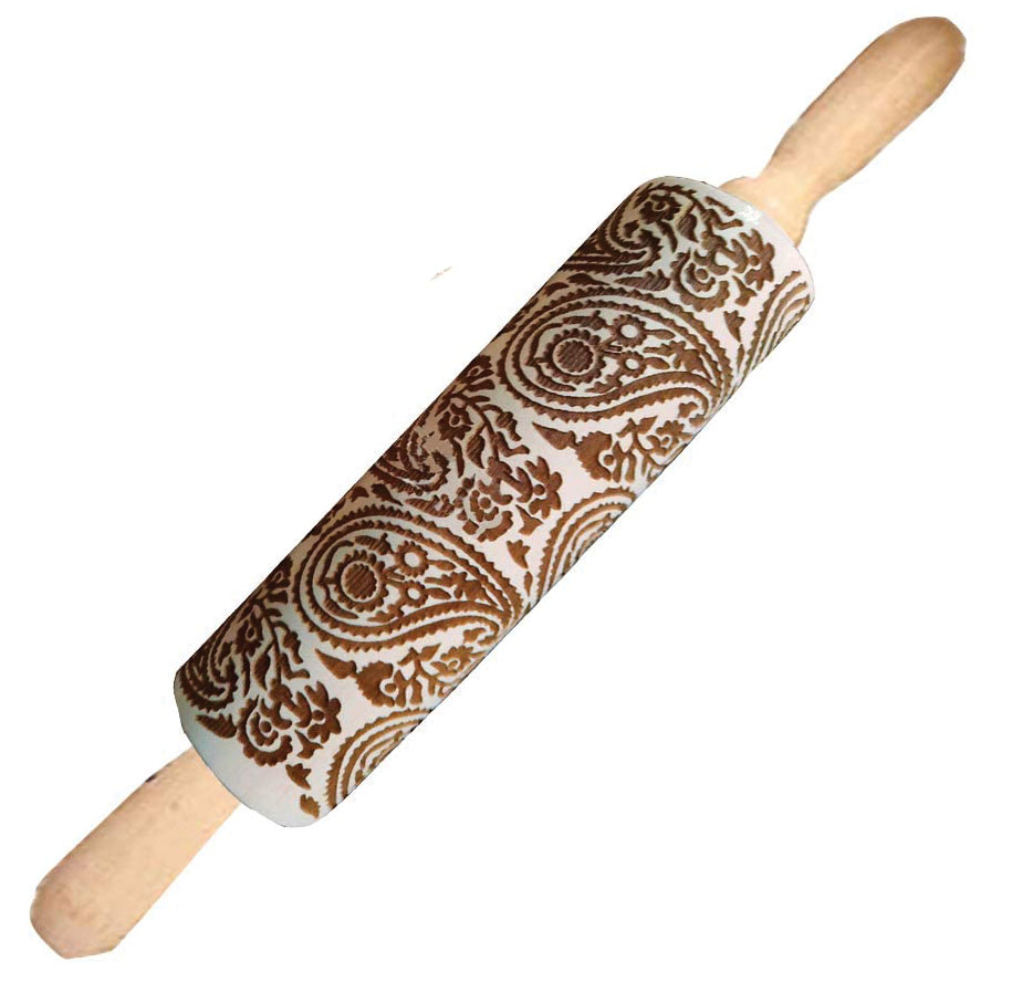 Picture of Mrs Anderson 237307 15 x 1.75 in. Paisley Design Rolling Pin