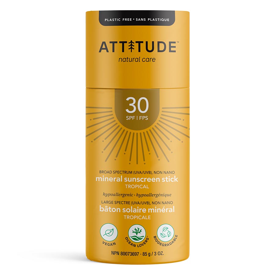 Picture of Attitude 238040 3 oz Tropical Sunscreen Stick with SPF30