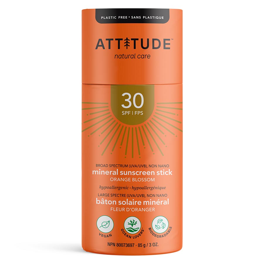 Picture of Attitude 238041 3 oz Orange Blossom Sunscreen Stick with SPF30