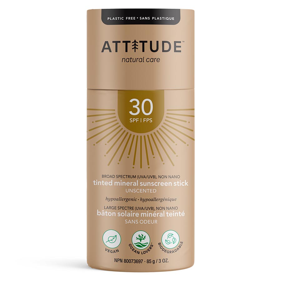 Picture of Attitude 238042 3 oz Unscented Tinted Sunscreen Stick with SPF30