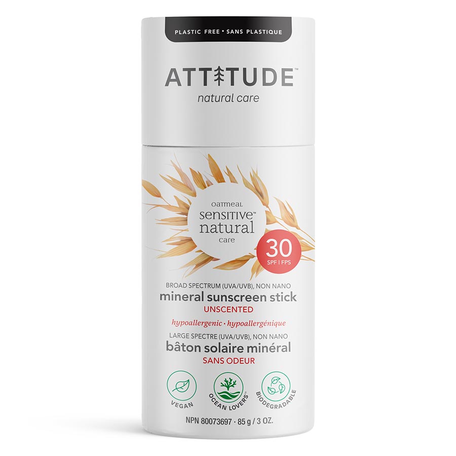 Picture of Attitude 238044 3 oz Oatmeal Sensitive Sunscreen Stick wtih SPF30
