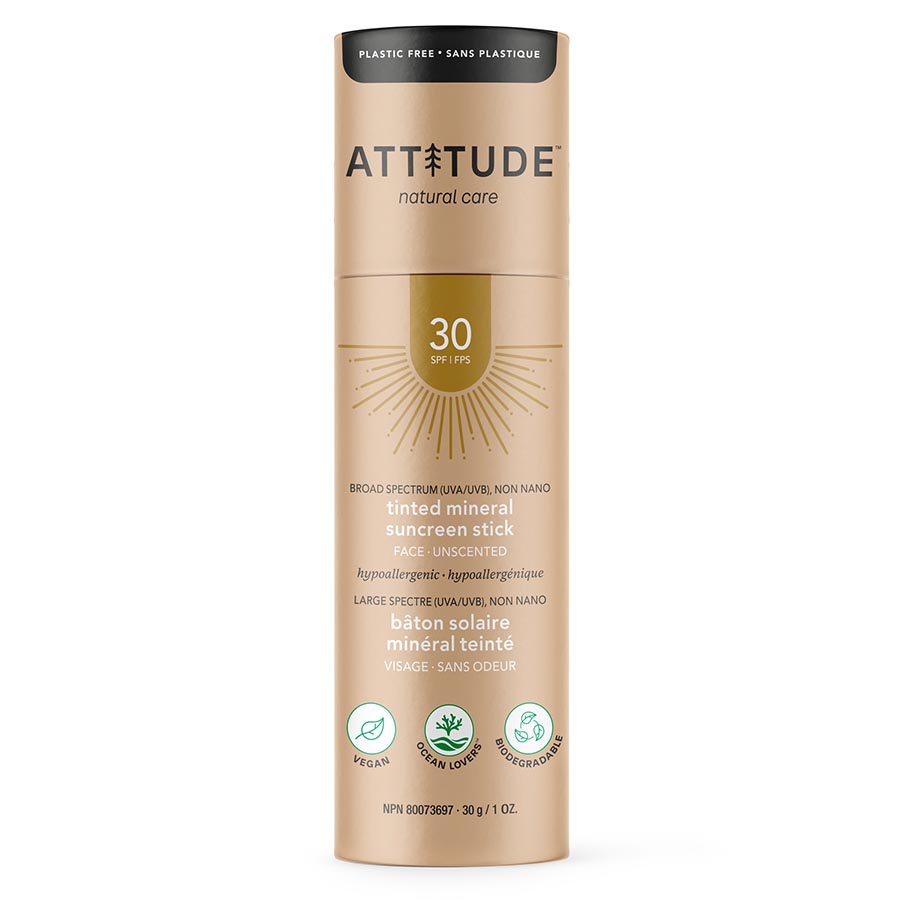 Picture of Attitude 238048 1 oz Unscented Tinted Face Sunscreen Stick with SPF30