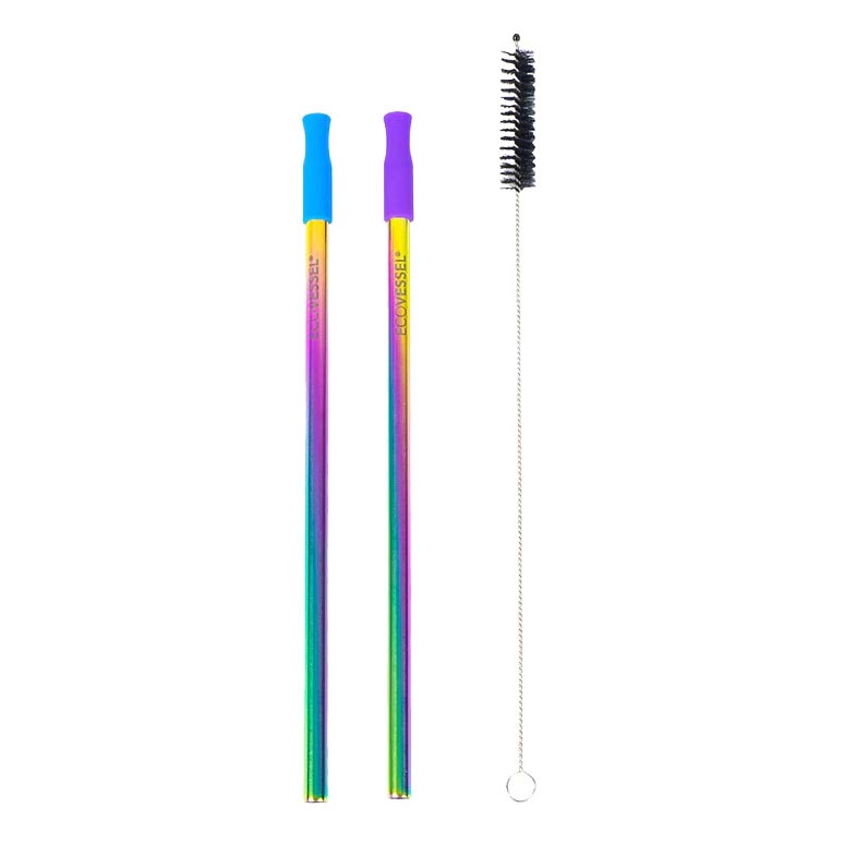 Picture of EcoVessel 238128 Rainbow Straw Set&#44; Pack of 2
