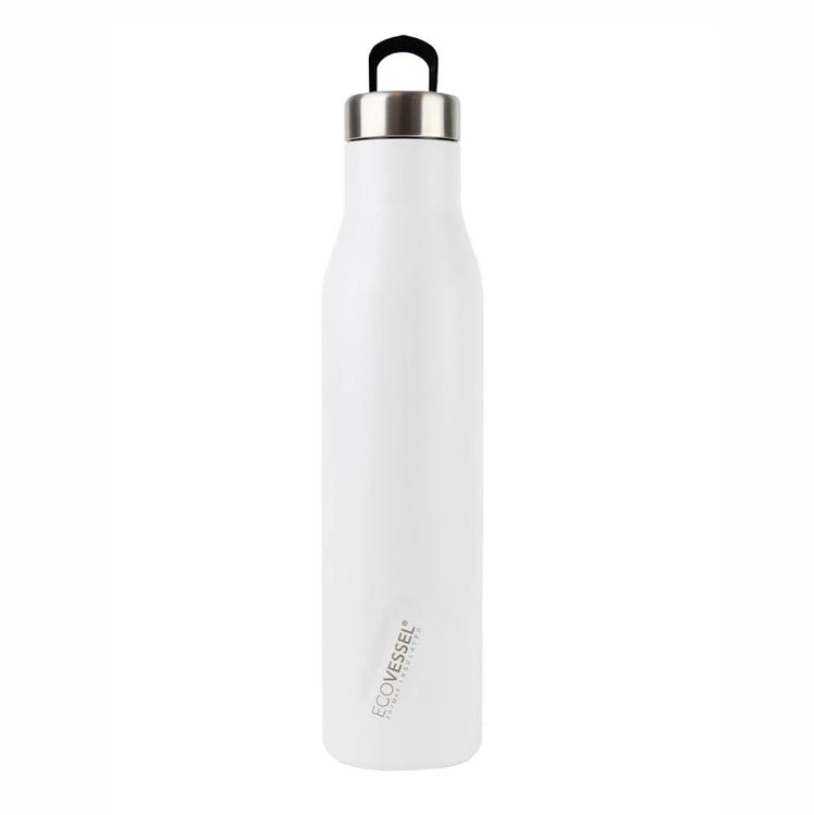 Picture of EcoVessel 238112 25 oz Aspen Water Bottle, White Pearl
