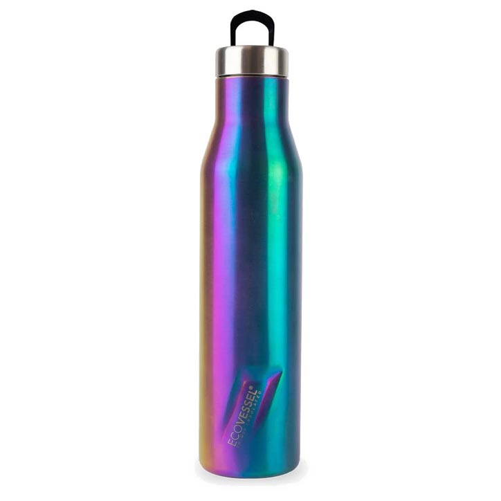 Picture of EcoVessel 238111 25 oz Aspen Water Bottle, Over The Rainbow