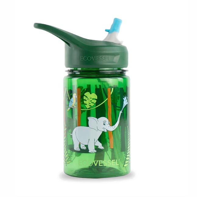 Picture of EcoVessel 238122 12 oz Splash Water Bottle&#44; Jungle
