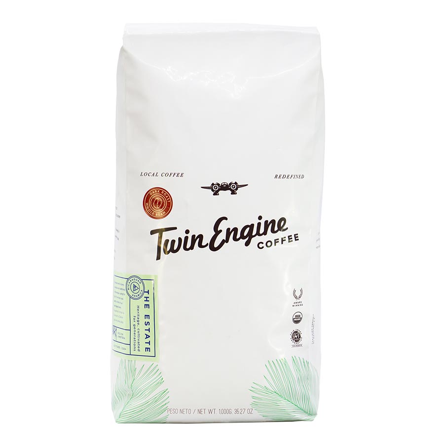 Picture of Twin Engine Coffee 238356 2.2 lbs Organic Estate Dark Whole Bean Coffee