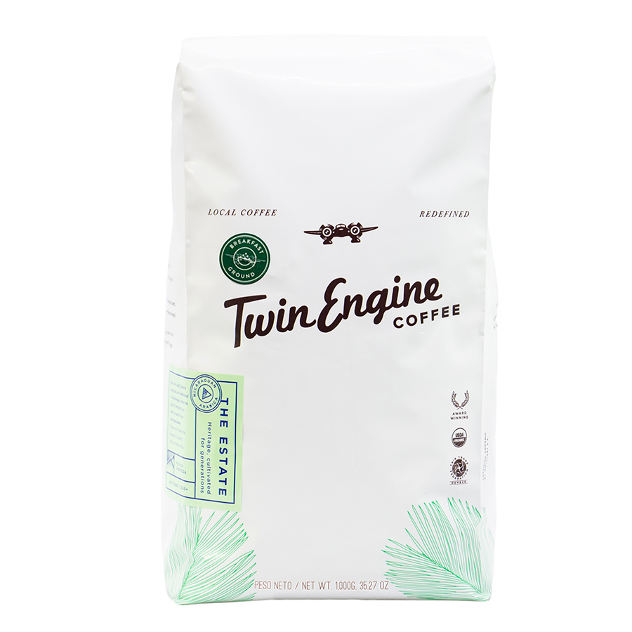 Picture of Twin Engine Coffee 238353 2.2 lbs Organic Estate Breakfast Ground Coffee