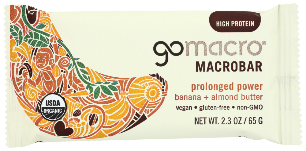 Picture of GoMacro 238702 2.3 oz Organic Banana & Almond Butter Macrobar Bar