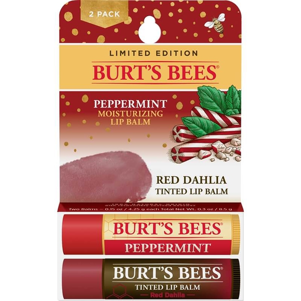 Picture of Burts Bees 237546 15 oz Peppermint Red Dahlia Lipbalm
