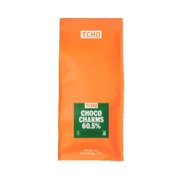 Picture of Tcho Chocolate 238776 6.6 lb Choco Charms 60.5 Percent Dark Baking Chocolate