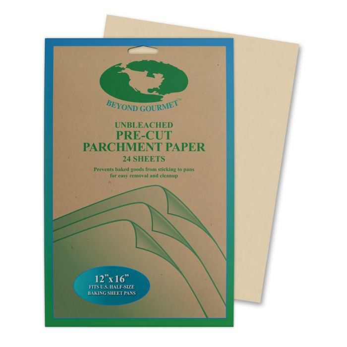 Picture of Beyond Gourmet 238999 12 x 16 in. Hic Unbleached Pre-Cut Parchment Paper Sheet - 24 Count