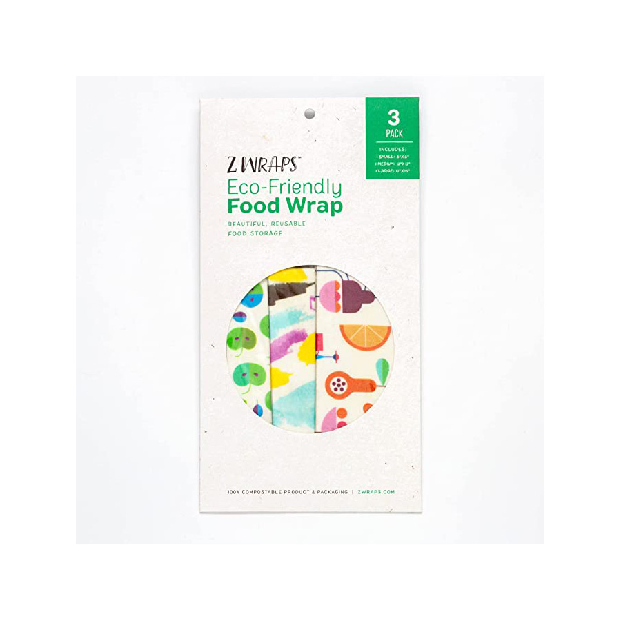 Picture of Bring It 238930 Z Wraps Beeswax Wrap - Small&#44; Medium & Large - Pack of 3