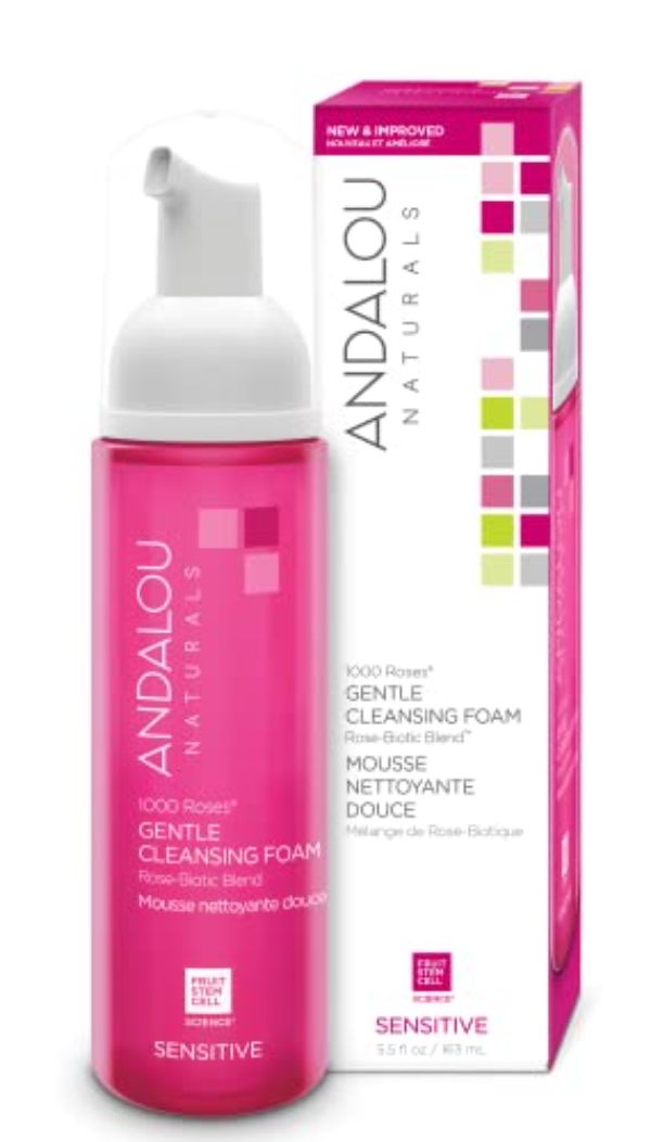 Picture of Andalou Naturals 239168 5.5 fl oz 1000 Roses Gentle Cleansing Foam