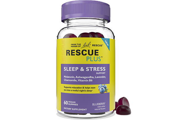 Picture of Bach Flower Remedies 239255 Blueberry Sleep & Stress Support Gummies - 60 Count
