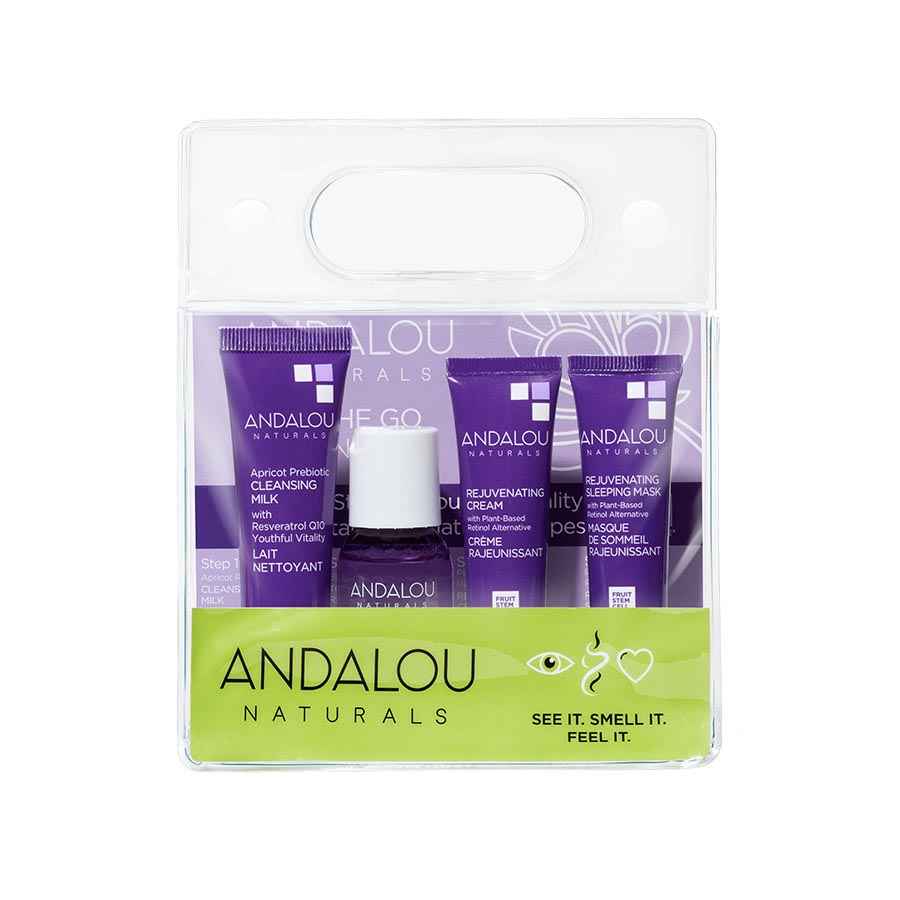 Picture of Andalou Naturals 239281 On The Go Essentials The Age Defying Routine - 4 Piece
