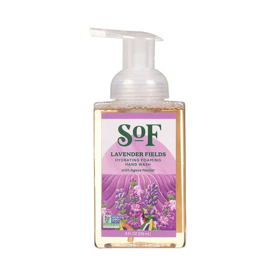 Picture of South of France 239349 8 oz Hydrating Lavender Field Foaming Hand Soap